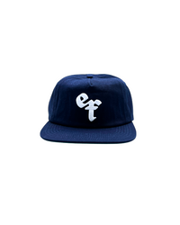 The Grandad Hat represents a unique shape, made with quality fabrics from durable cotton twill. Minimalist and timeless, the Grandad Hat is your go-to accessory for laid-back style. With a subtle embroidered EF logo, this cap adds polish to any outfit and brings a modern day approach to an unmatched era of style, the 90s.
Vintage visor with the green under brim for the connoisseur .Unisex 90s style EF streetwear snapback cap, navy grandad cotton hat with embroidery and green underbrim.
